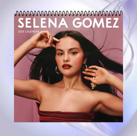 Selena Gomez 2026 Calendar, Glamorous Photo Collection, Stylish Pop Art Gift