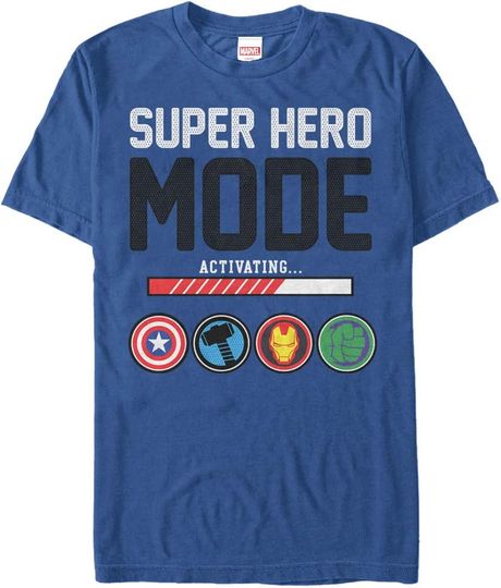 Discover Men's Marvel Super Hero Mode T-Shirt