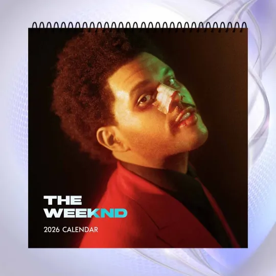 Discover Weeknds 2026 Calendar, RnB Pop Star Wall Calendar, Music Fan Gift Idea