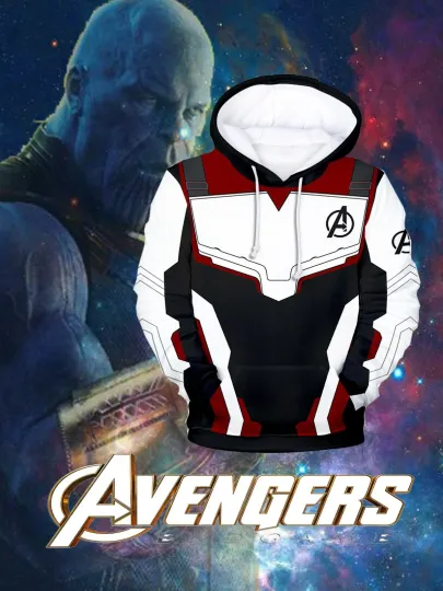 MARVEL AVENGER END GAME Q-SUIT LG SLEV HOODIE