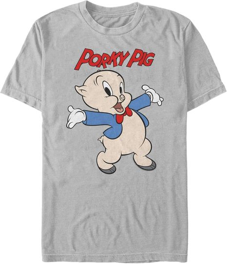 Discover Men's Looney Tunes Porky Pig Pose T-Shirt