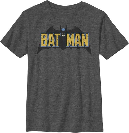 Discover Boy's Batman Caped Crusader Logo T-Shirt