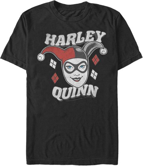 Discover Men's Batman Harley Quinn Smile Face T-Shirt