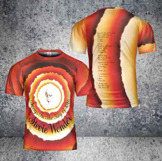 Stevie Wonder Songs In The Key Of Life Album AOP 3D T-Shirt
