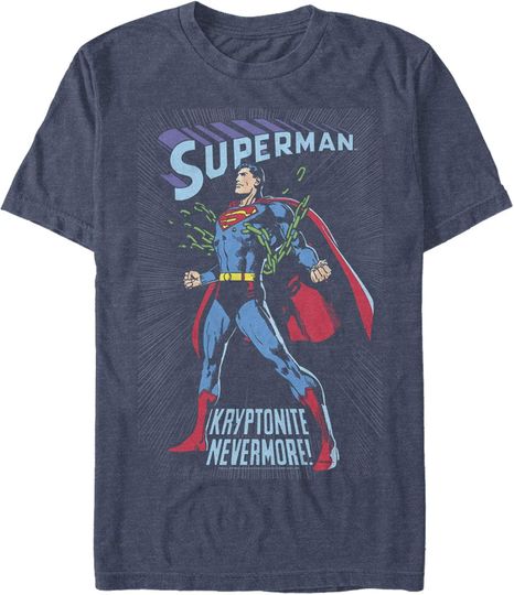 Discover Fifth Sun Men's Superman Kryptonite Nevermore Cover T-Shirt