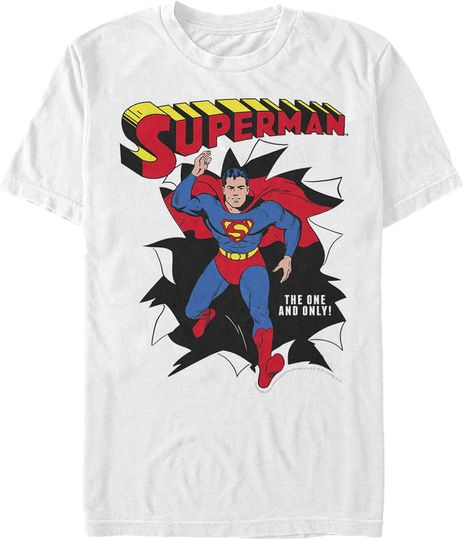 Discover Men's Superman Only One Hero Rip T-Shirt