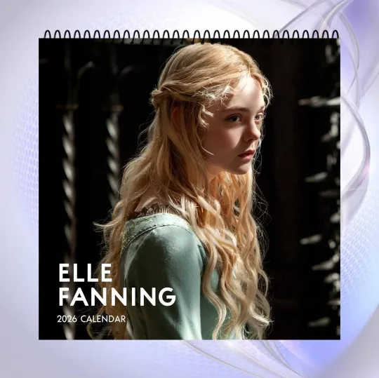 Discover Elle Fanning 2026 Wall Calendar, Elegant Movie Star Art, Unique Fan Gift