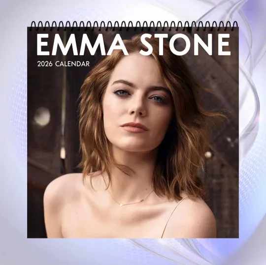 Discover Emma Stone 2026 Wall Calendar, Hollywood Movie Star, Elegant Fan Gift Idea