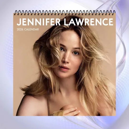 Jennifer Lawrence 2026 Wall Calendar, Hollywood Movie Star Poster Gift Idea