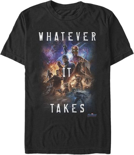 Discover Men's Marvel Avengers: Endgame Whatever It Takes Poster T-Shirt