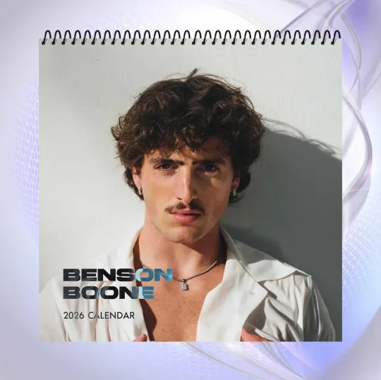Discover Benson Boone 2026 Calendar, Rising Pop Star, Modern Music Icon Edition
