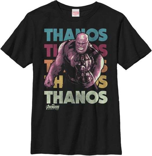 Discover Marvel Boy's Avengers: Infinity War Thanos Repeat T-Shirt