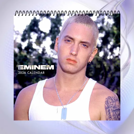 Discover Eminem 2026 Calendar, Rap Icon Poster Calendar, Collectible Hip Hop Fan Gift