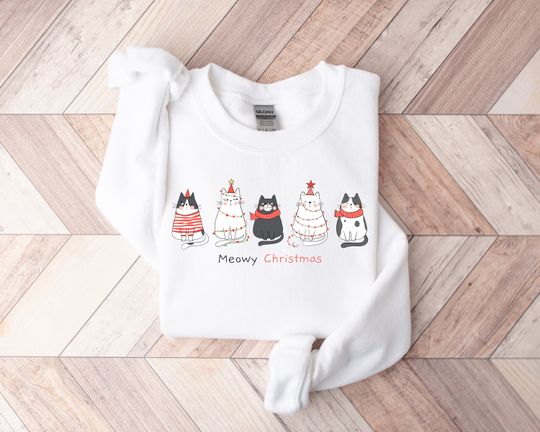 Discover Meowy Christmas Sweatshirt