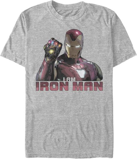 Discover Marvel Men's Avengers: Endgame I Am Iron Man T-Shirt