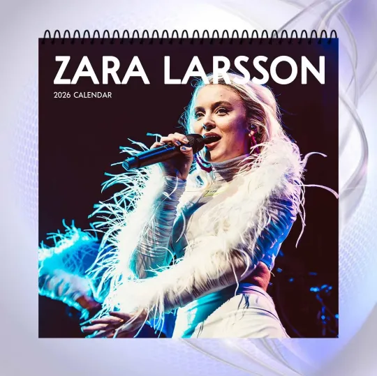 Discover Zara Larsson 2026 Wall Calendar, Pop Music Star Concert Photos, Fan Gift