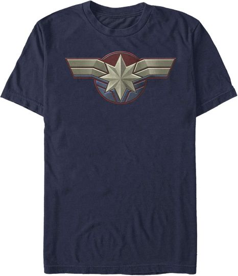 Men's Marvel Captain Marvel Simple Star Symbol T-Shirt