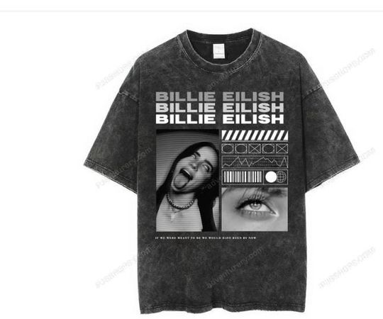 Discover Billie Eilish Tour Graphic Tee, Small Music Lover T-Shirt