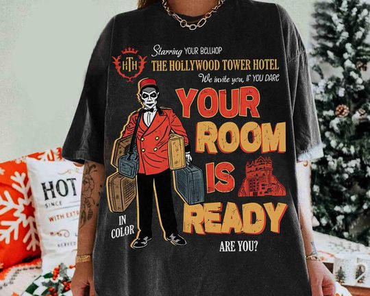 Discover Retro Your Room Is Ready Hollywood Tower Hotel T-Shirt