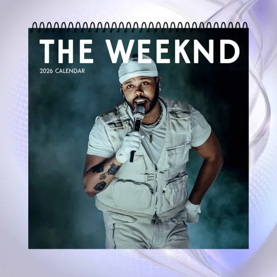 Discover Weeknds 2026 Calendar, R&B Music Star, Concert & Stage Art Collectible