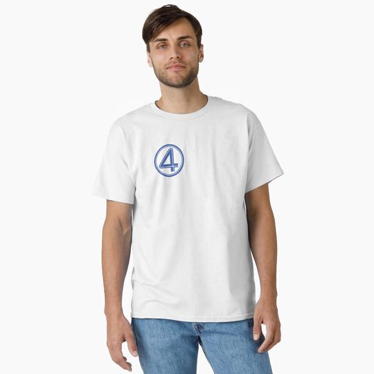 Fantastic Four Superhero Logo Graphic Tee