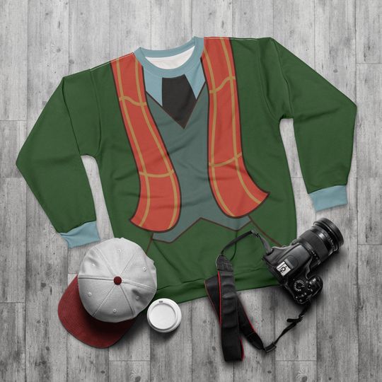 Angus MacBadger Long Sleeve Shirt, The Adventures of Ichabod and Mr. Toad Costume, Character Cartoon Inspired Cosplay, Event Running Outfits