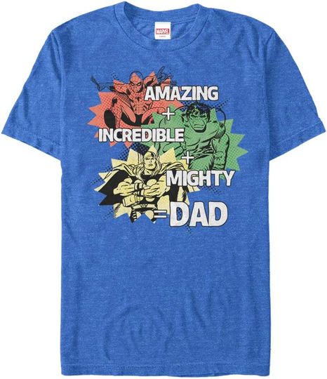 Discover Marvel Men's Father's Day Avengers Dad Qualities T-Shirt