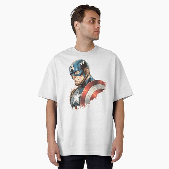 Discover Avengers Team Oversized Graphic Tee