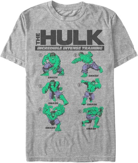 Discover Men's Marvel Hulk Incredible Intense Training T-Shirt