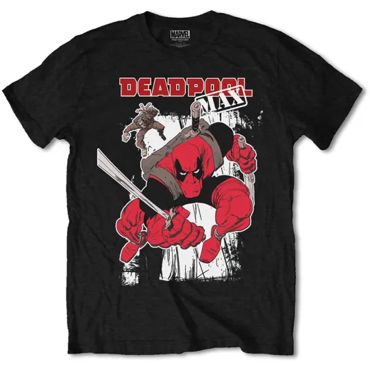 Discover Official Marvel Comics Deadpool Max Design T-Shirt