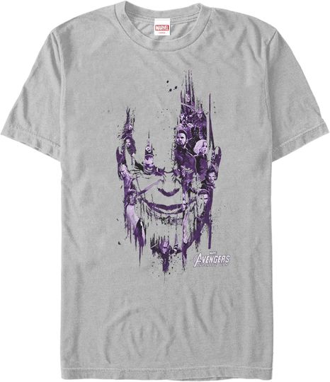 Discover Men's Marvel Avengers: Infinity War Thanos Face T-Shirt