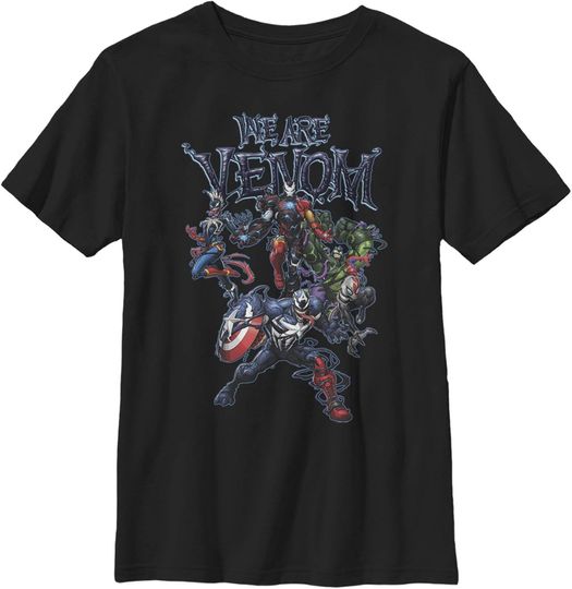 Discover Marvel Boy's We are Venom Character Menagerie T-Shirt