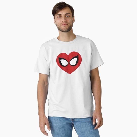 Discover Spider Heart Graphic Tee for Superhero Fans
