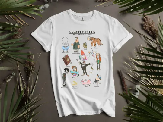 Discover Gravity Falls Character Mysteries T-Shirt Unisex Men Women