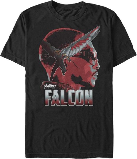Discover Men's Marvel Avengers: Infinity War Falcon Portrait T-Shirt