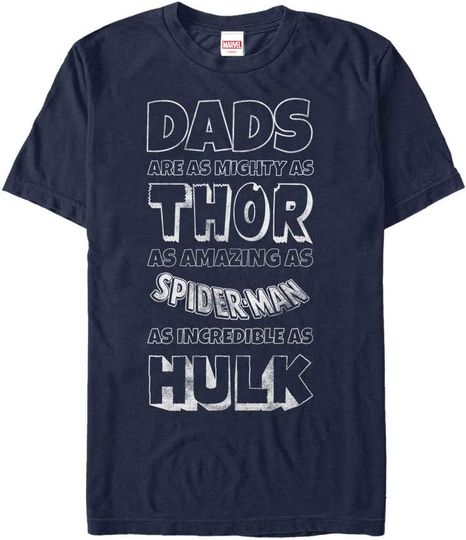 Discover Marvel Men's Father's Day Avengers Dad Traits T-Shirt