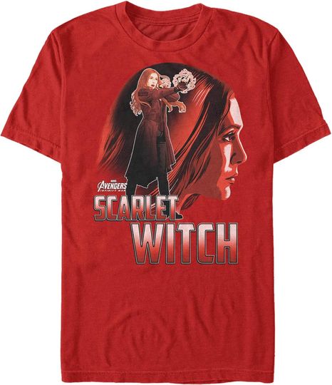 Discover Men's Marvel Avengers: Infinity War Witch Portrait T-Shirt