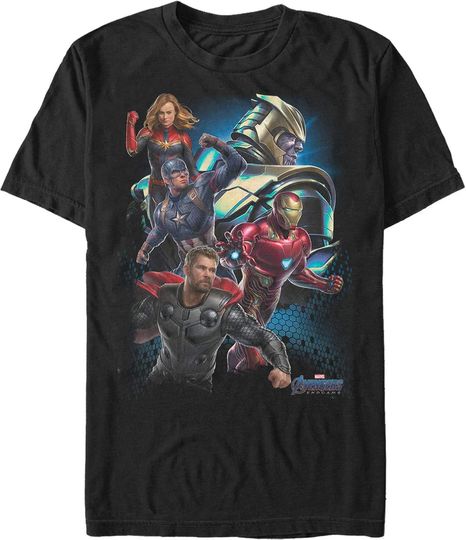 Discover Men's Marvel Avengers: Endgame Earth's Heroes T-Shirt