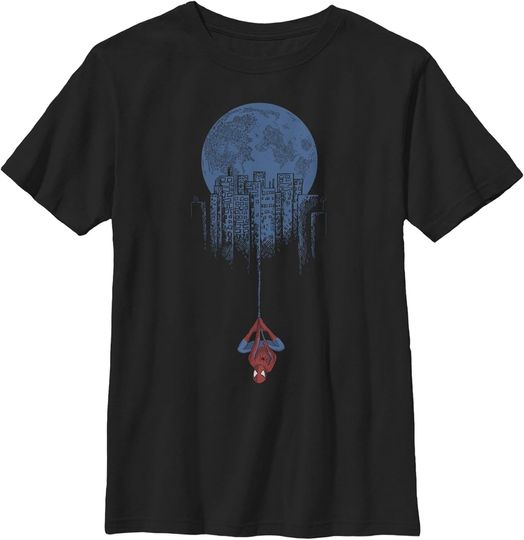 Discover Boy's Marvel Spider-Man Moon T-Shirt