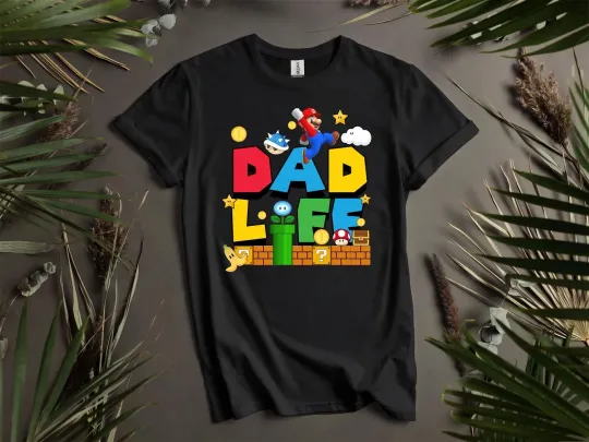 Discover Dad Life Super Mario Unisex T-Shirt Men Women