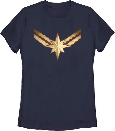 Women's Marvel Captain Marvel Star Symbol Costume T-Shirt