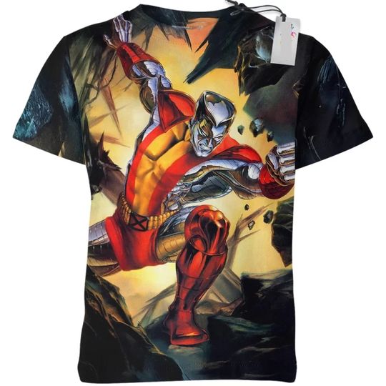Marvel series Colossus Men's 3D Printed Summer New Round Neck T-shirt Women's Outdoor Fashion Sports Top