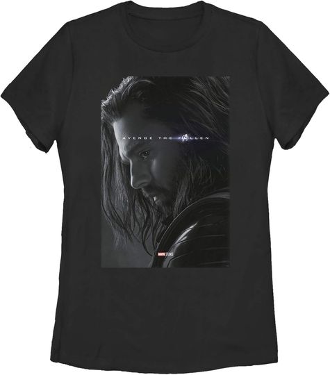 Discover Marvel Women's Avengers: Endgame BUCKYY Bn Barnes Poster T-Shirt