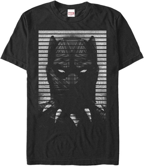 Discover Men's Marvel Black Panther Striped Profile T-Shirt