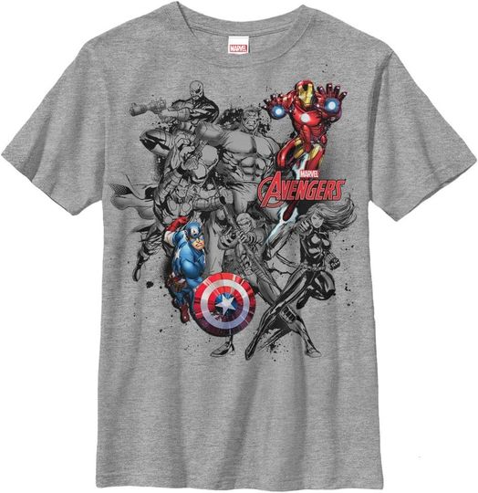Discover Boy's Marvel Avengers in Color T-Shirt