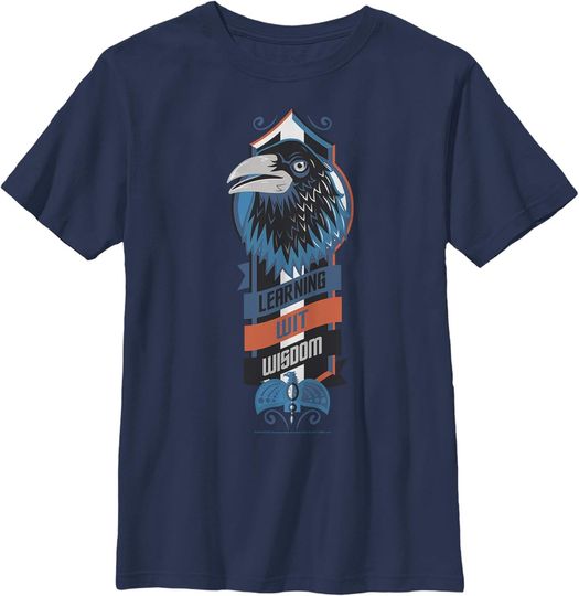Boy's Harry Potter Ravenclaw Bird Emblem T-Shirt