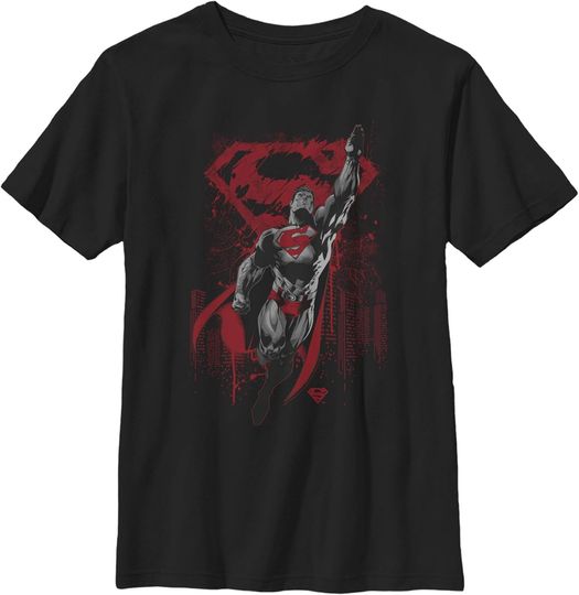 Discover Fifth Sun Boy's Superman Grunge Hero Flight T-Shirt