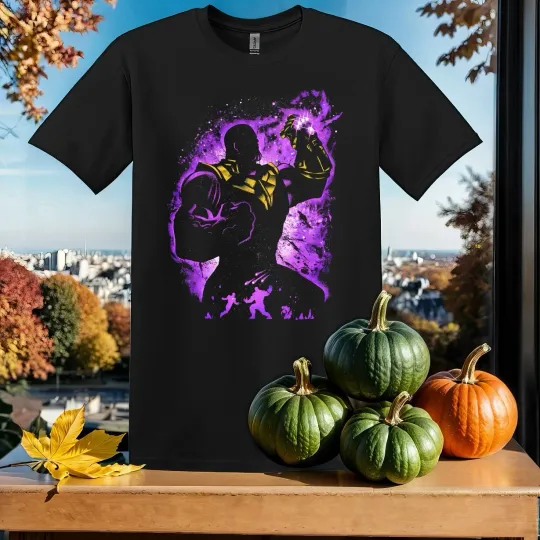 Retro Marvel Thanos Silhouette T-Shirt for Men and Women