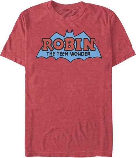 Discover Men's Batman Logo Boy Wonder Robin T-Shirt