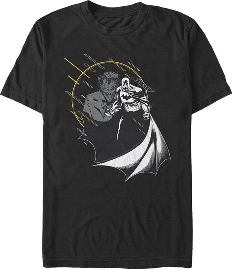 Discover Men's Batman The Caped Crusader and Joker T-Shirt